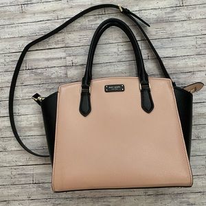 Kate Spade pink and black purse/satchel